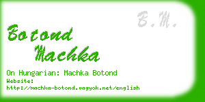 botond machka business card